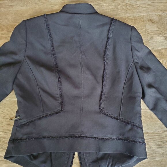 White House Black Market Black Moto Jacket with Zipper Detail - Picture 4 of 9